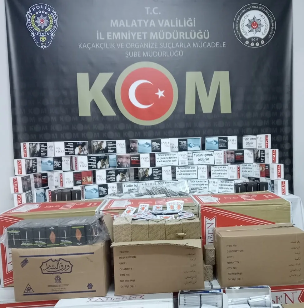 Malatya Emniyet Kaçakçılık Şube Müdürlüğü Çalışmalarına Hız Verdi.