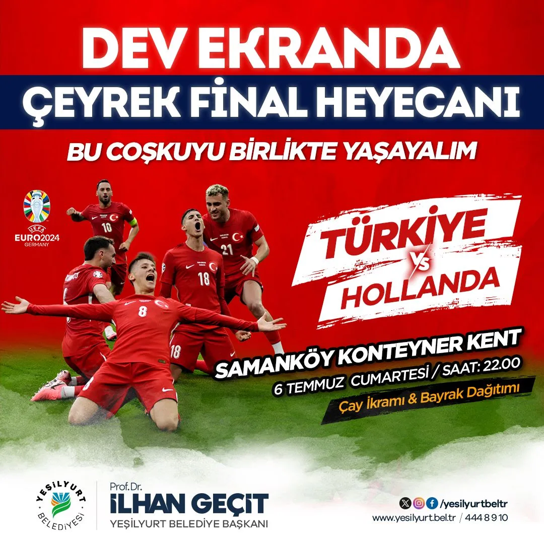 YEŞİLYURT BELEDİYESİ DEPREMZEDE AİLELER İÇİN DEV EKRAN KURUYOR