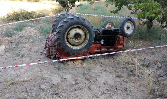 Akçadağ İlçesin'de Traktör Kazası