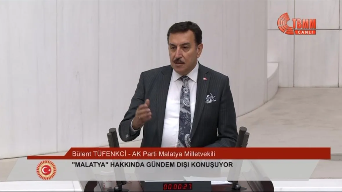 Tüfenkci, Meclis’te kayısının sorunlarına değindi,