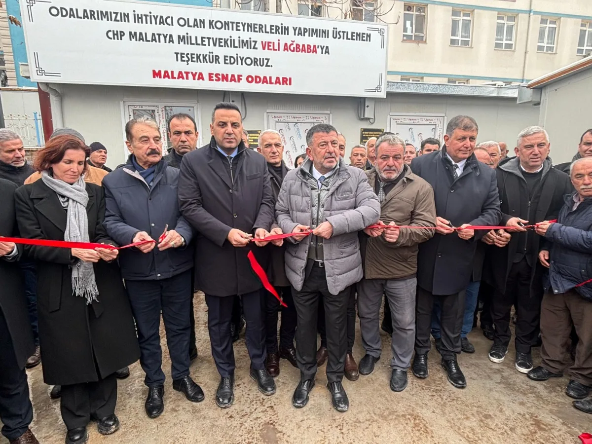 Esnaf Odaları için geçici konteyner büroları hizmete girdi
