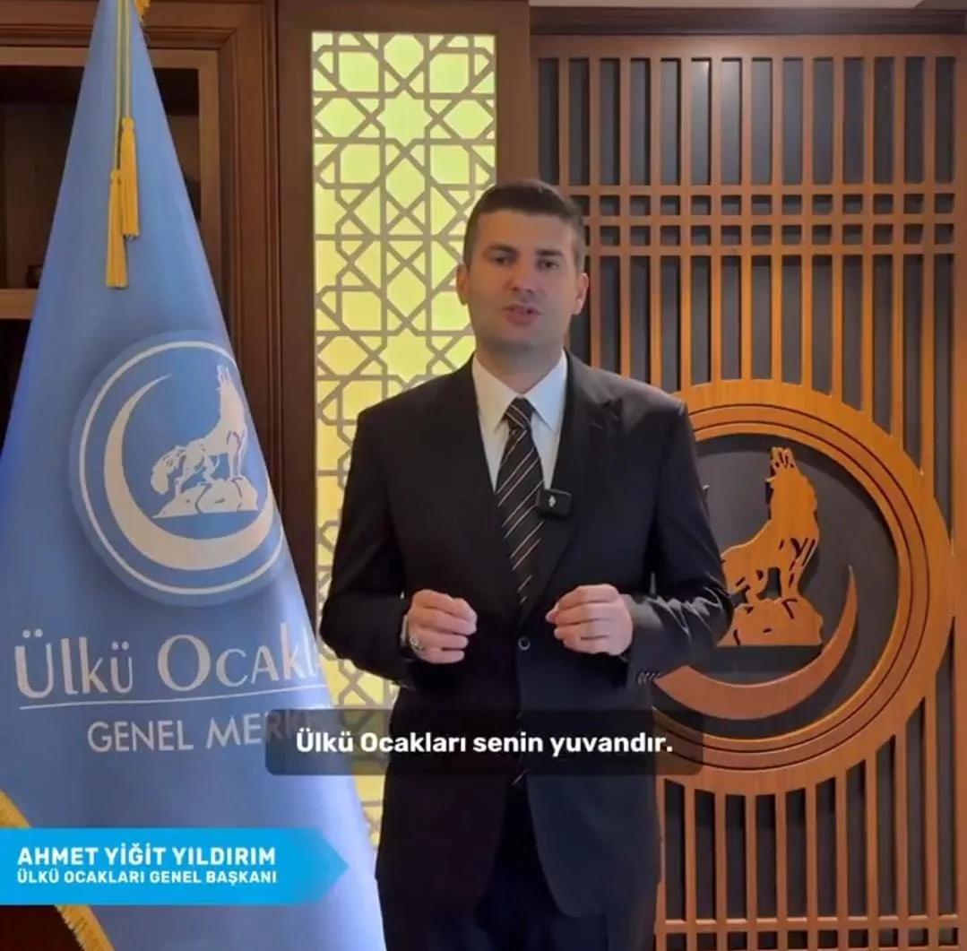 Ülkü Ocakları Genel Başkanı Ahmet Yiğit Yıldırım'dan çağrı: Ülkü Ocakları senin yuvandır.