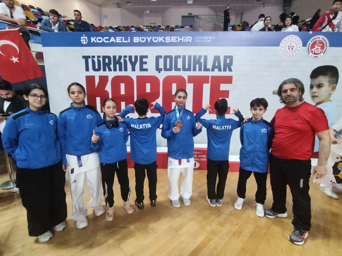 Malatya'ya Karate'de Türkiye Derecesi