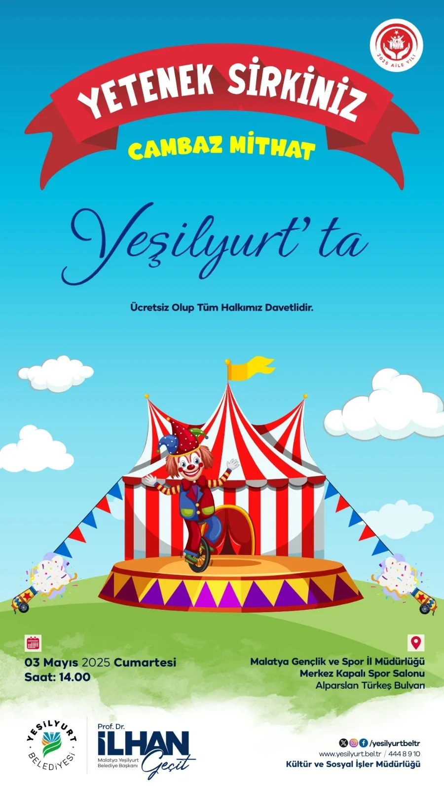 YEŞİLYURT BELEDİYESİ, ‘2025 AİLE YILI’ ETKİNLİKLERİNE BİR YENİSİNİ DAHA EKLİYOR