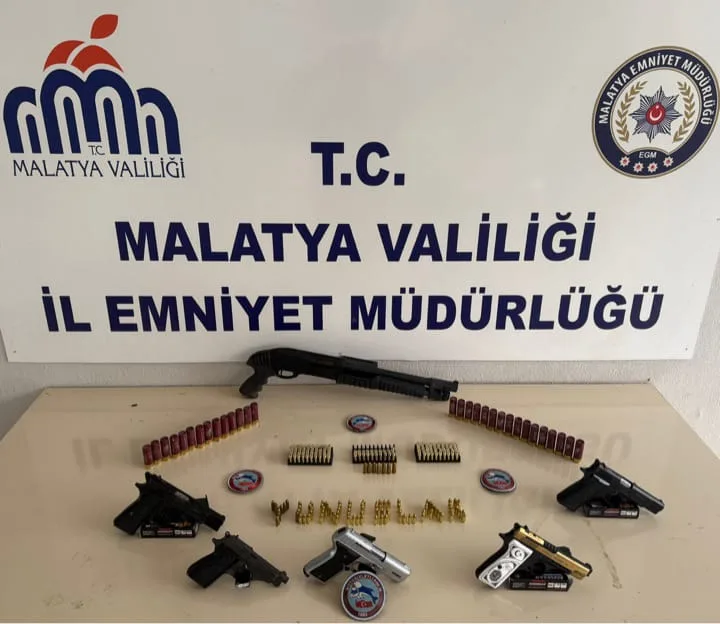 MALATYA’DA RUHSATSIZ SİLAHLARA GEÇİT YOK