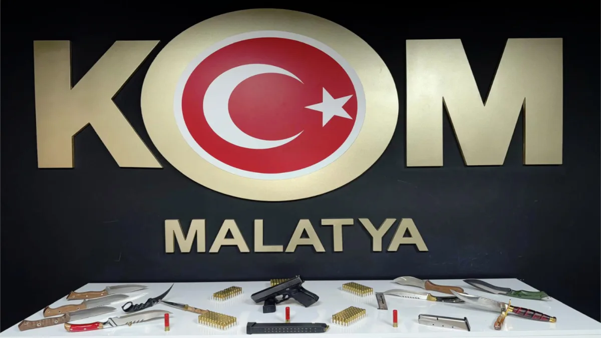 Malatya’da Ruhsatsız Silah Operasyonu: 4 Şüpheliye Yasal İşlem