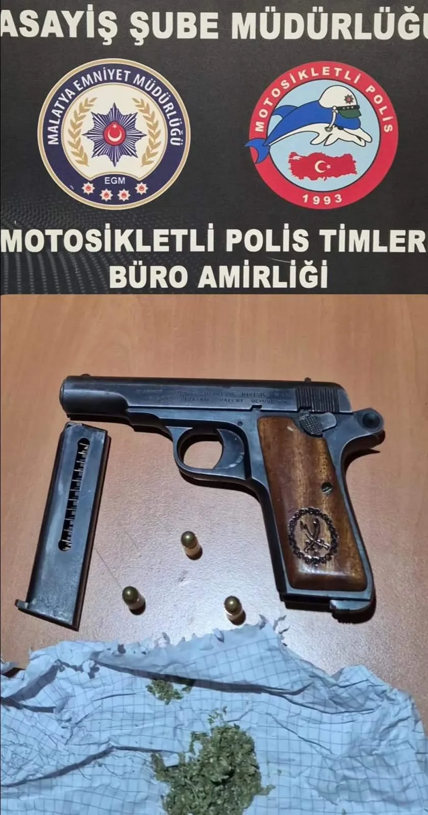 Malatya’da Silahlı Kavga: Ruhsatsız Tabanca ve Uyuşturucu Ele Geçirildi