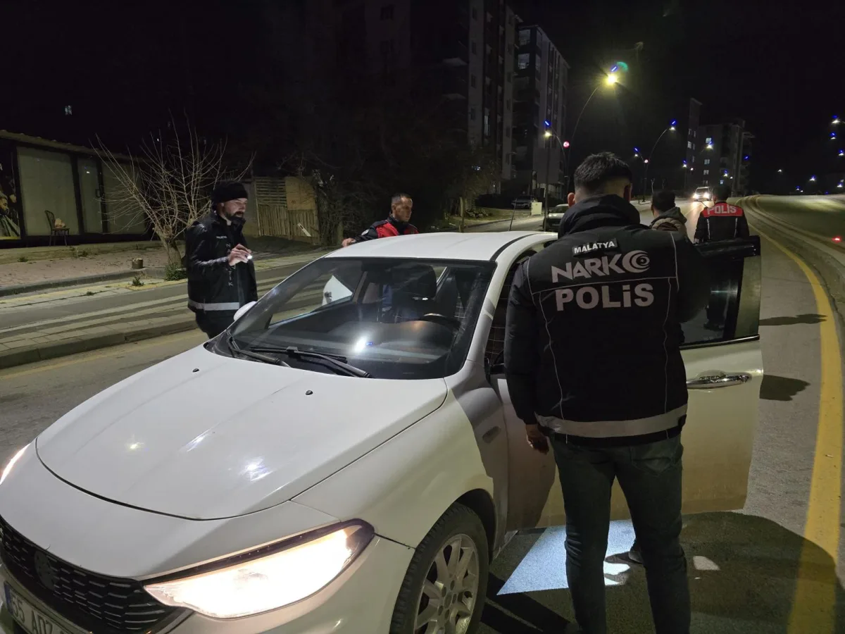 MALATYA’DA NARKOALAN DENETİMİ: 183 KİŞİ VE 56 ARAÇ KONTROL EDİLDİ