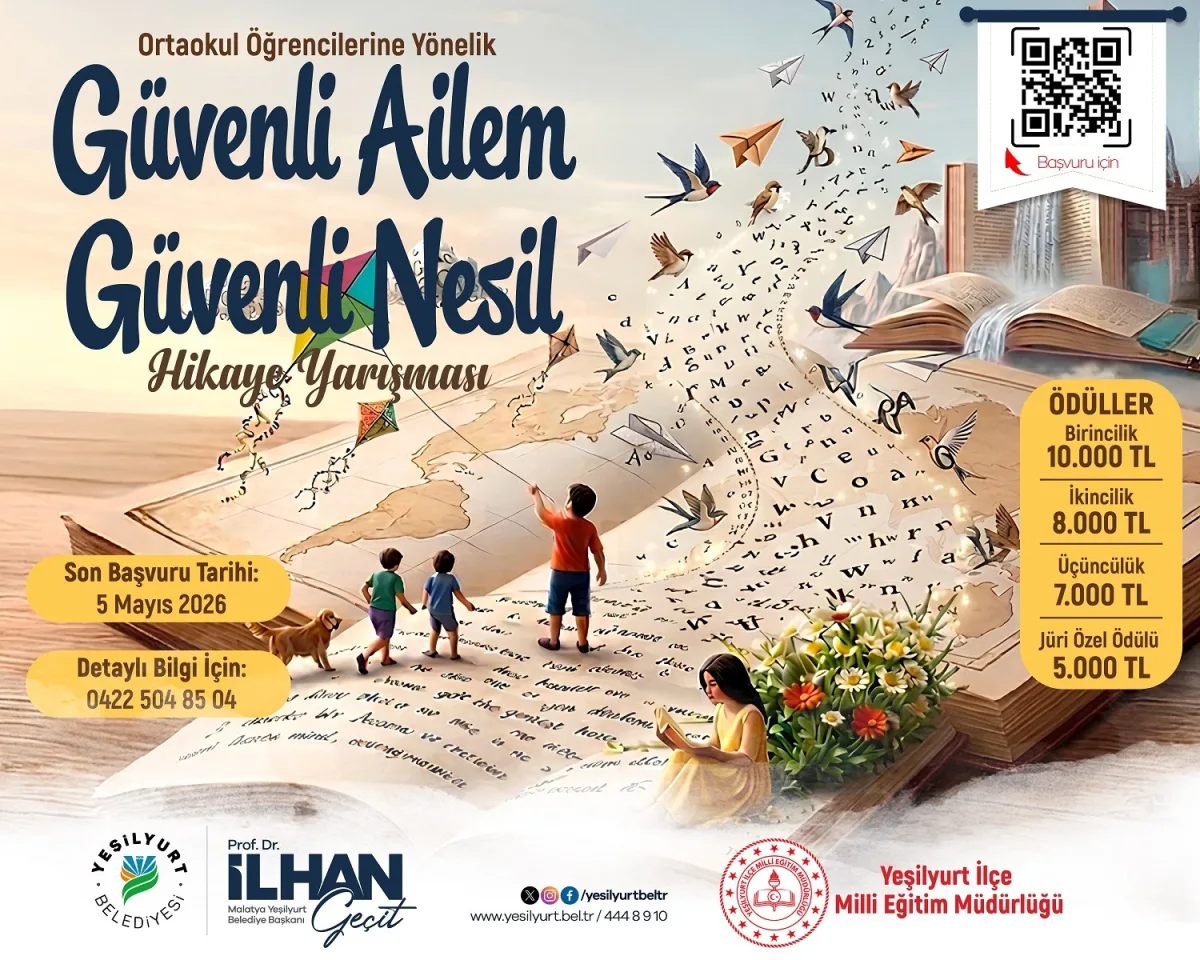 Kalemler Güvenli Gelecek İçin Yazacak: Yeşilyurt’tan Hikâye Yarışması