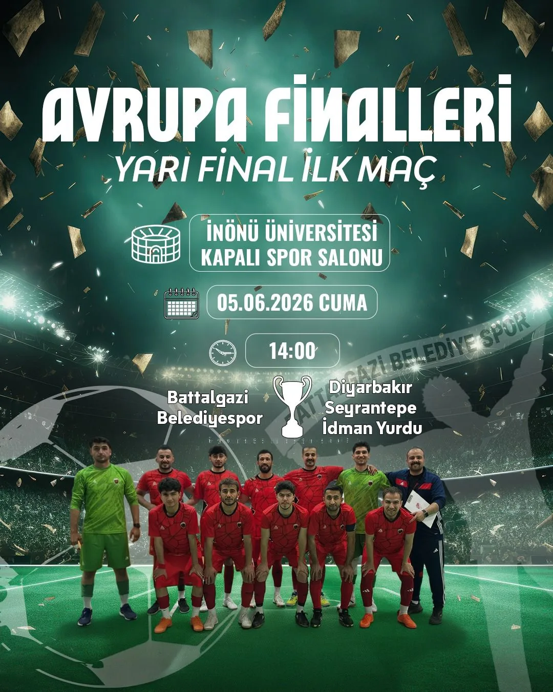 Battalgazi Belediyespor Taraftarı Yarı Final İçin Tek Yürek.