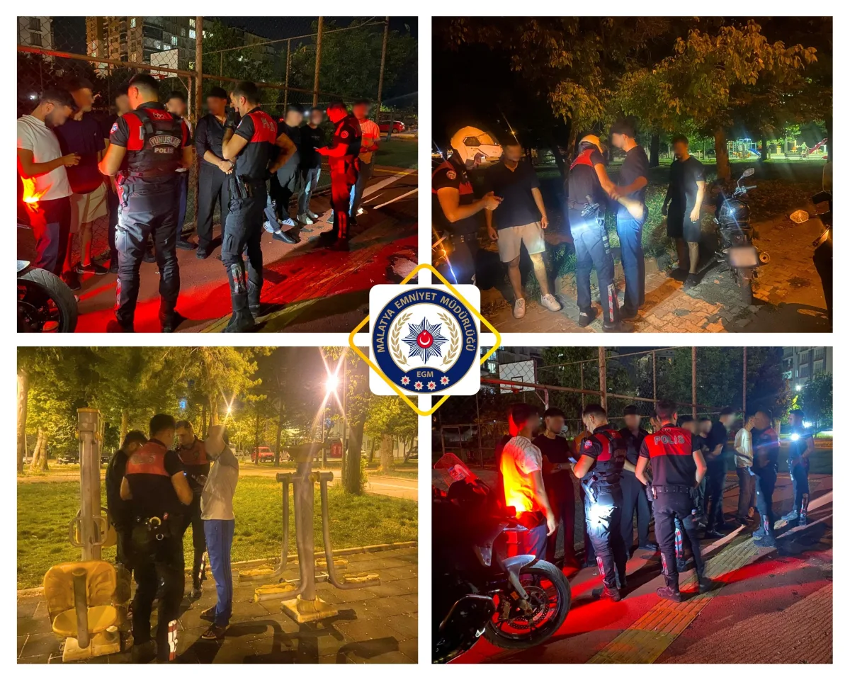Malatya'da Huzur ve Güven Uygulamaları Aralıksız Sürüyor.