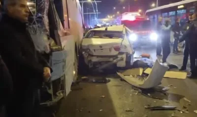 Battalgazi İlçesin'de Ölümlü Zincirleme Trafik Kazası