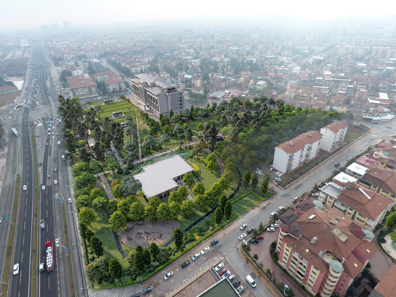 Başkan Çınar, Yeni Belediye Hizmet Binası İle Millet Bahçesi Alanını İnceledi