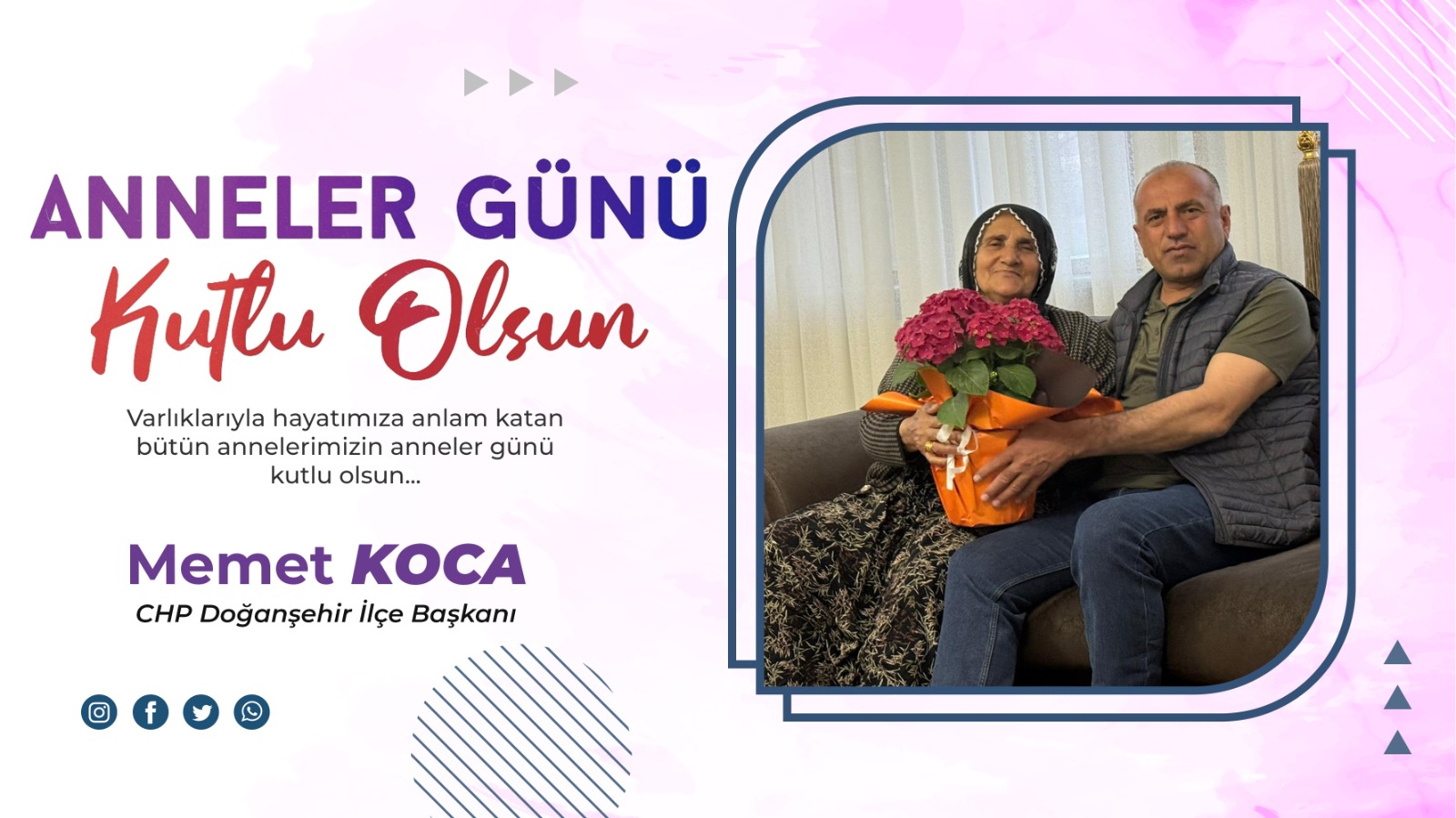 Başkan Koca'dan Anneler Günü Kutlama Mesajı.