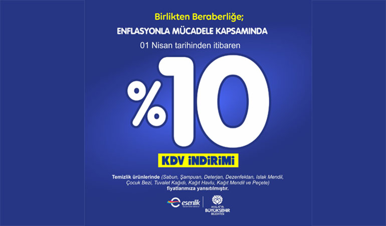 Esenlik Market 1 Nisan’da Temizlik Ürünlerinde  %10 İndirim Yapacağını Duyurdu