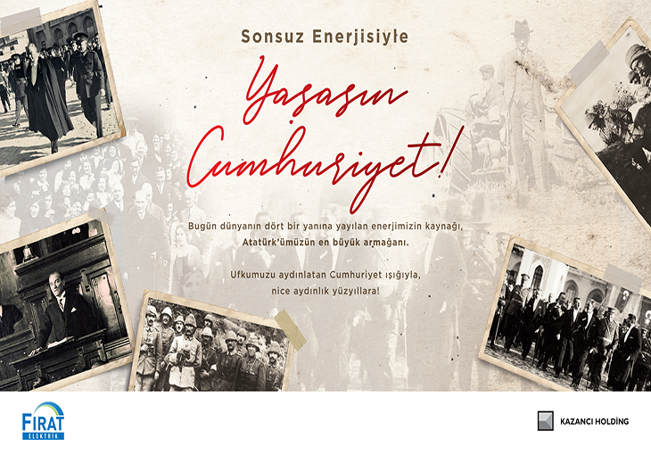 Fırat Elektrik Dağıtım A.Ş. 29 Ekim Cumhuriyet Bayramı  mesajı