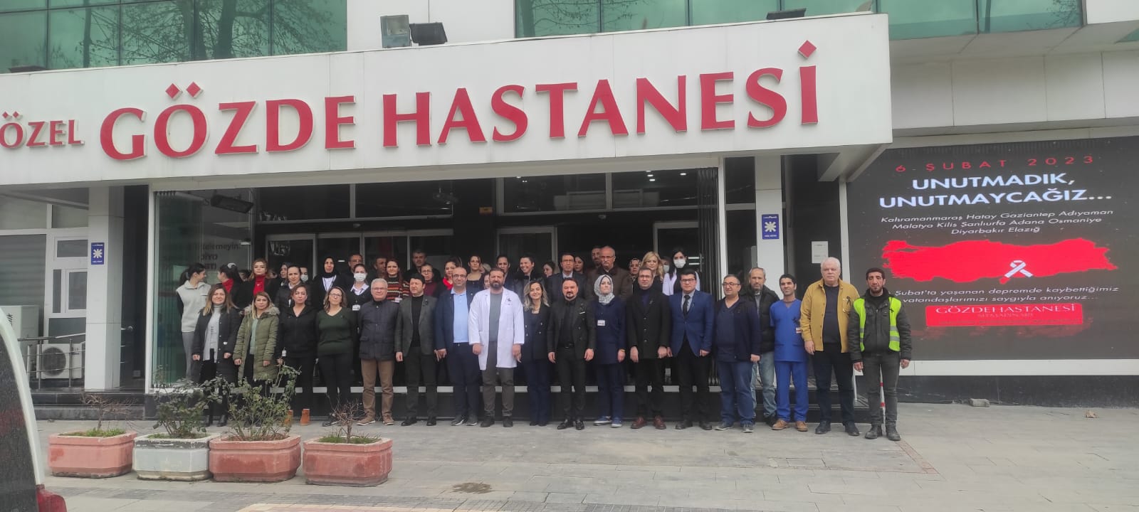 Gözde Hastanesi 6 Şubat’ı unutmadı.