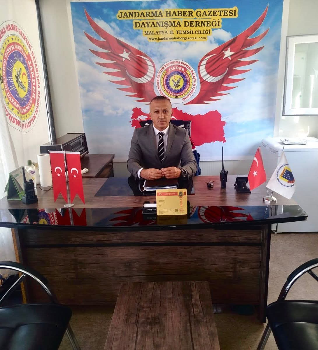 Jandarma Haber Gazetesi Dayanışma Derneği Doğu Anadolu Bölge Sorumlusu Malatya İl Temsilcisi Ali Yalçın Atandı