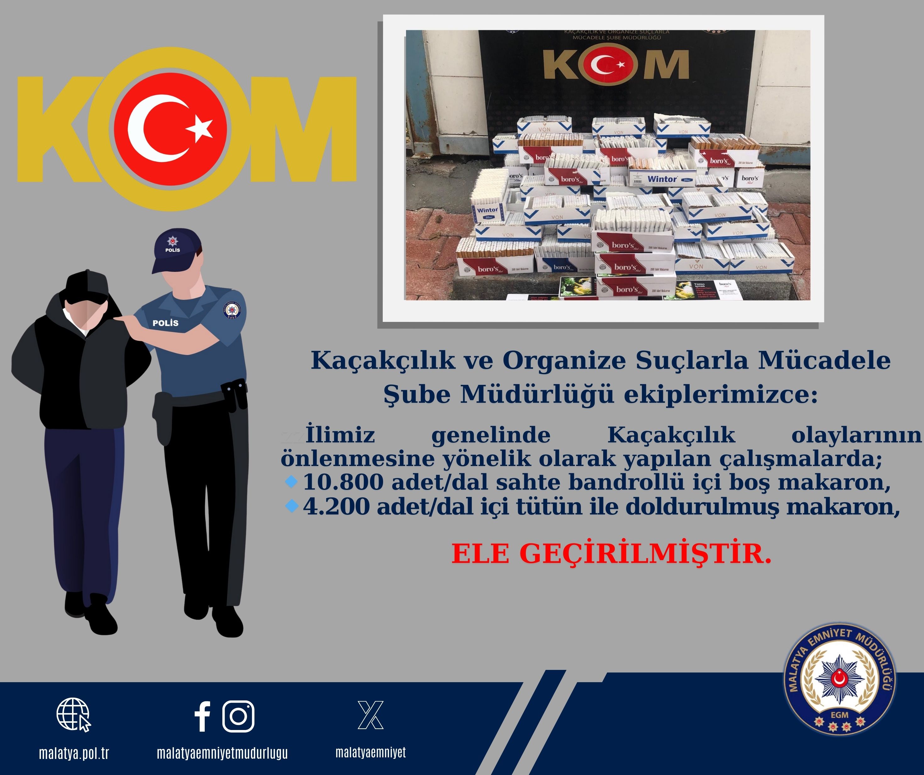 Kaçakçılık ve Organize Suçlarla Mücadele Şube Müdürlüğü 