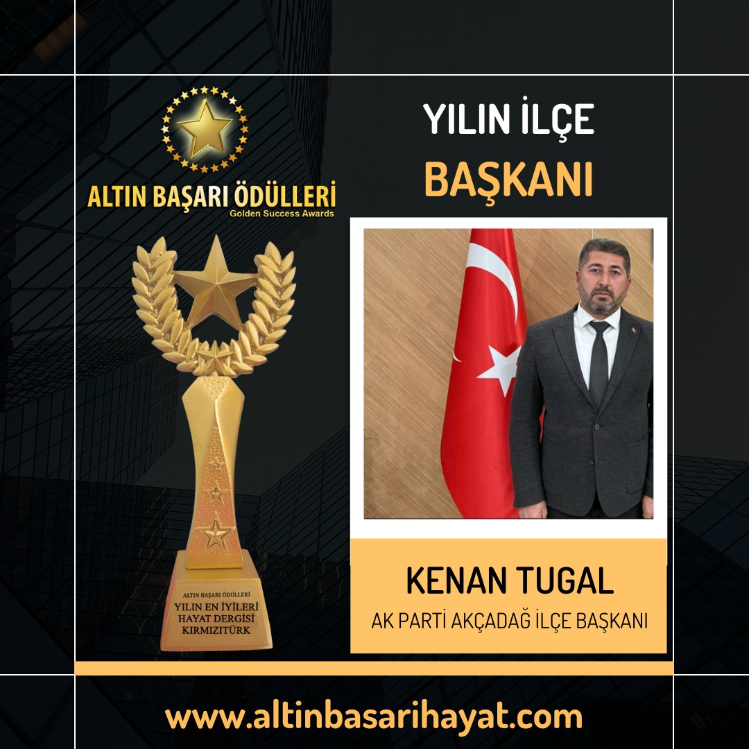 Kenan Tugal Yılın En İyi Başarı Ödülünü Aldı