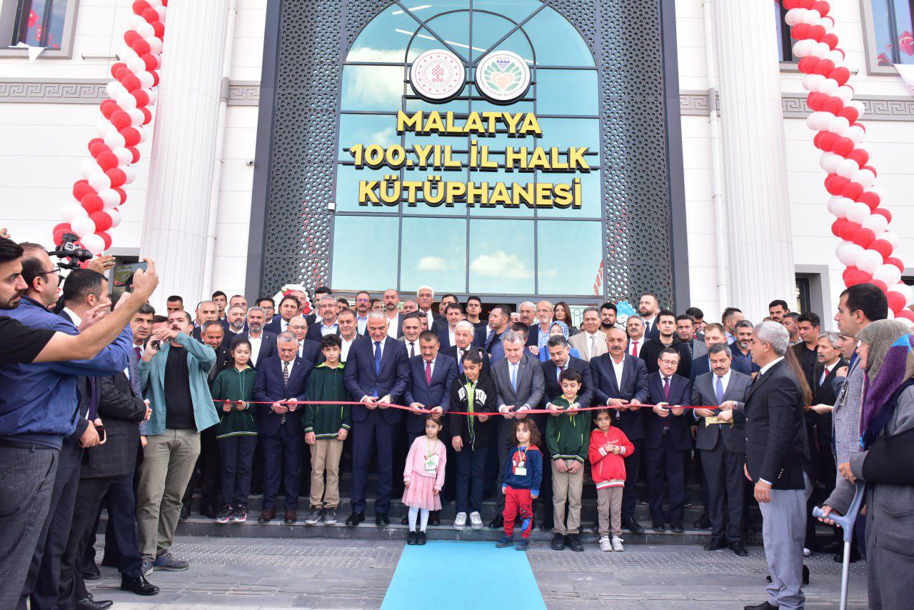 MALATYA 100. YIL İL HALK KÜTÜPHANESİ TÖRENLE AÇILDI