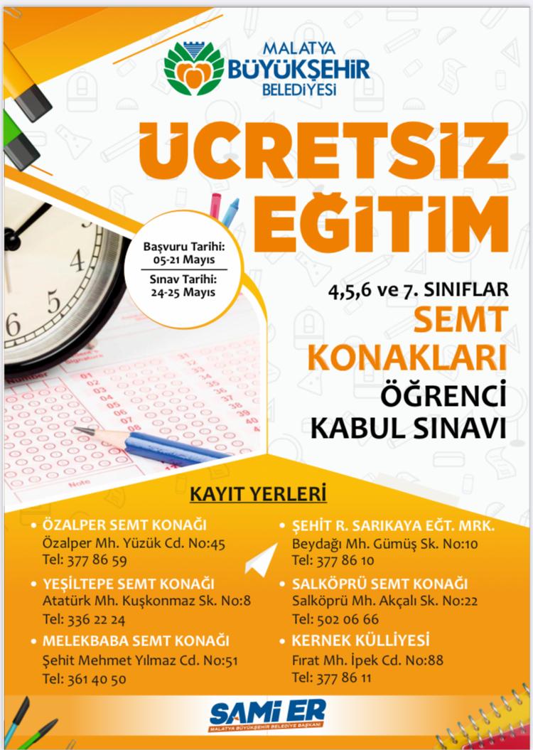 MALATYA BÜYÜKŞEHİR BELEDİYESİ'NİN  EĞİTİME DESTEĞİ DEVAM EDİYOR
