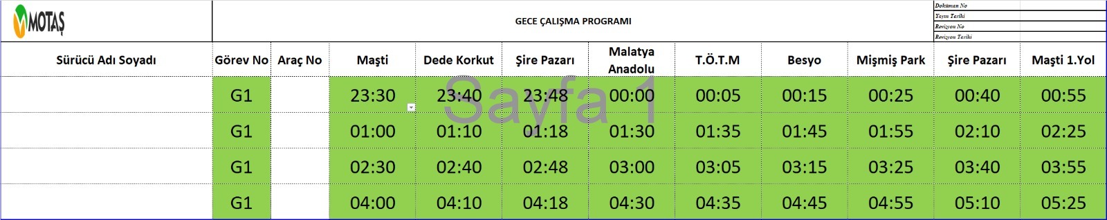 MOTAŞ GECE SEFERLERİ İLE MALATYALILARIN HİZMETİNDE