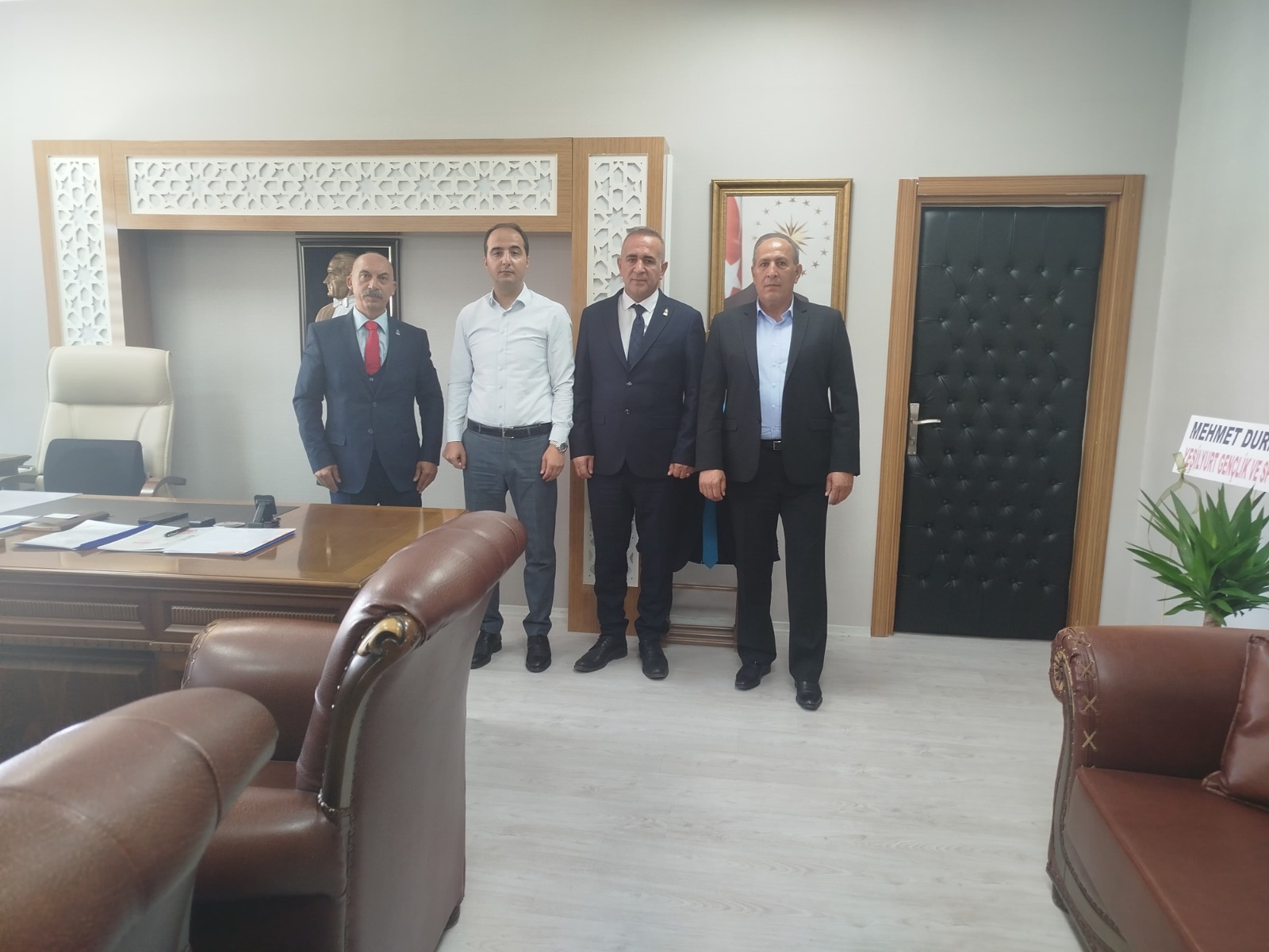ZAFER PARTİSİ MALATYA TEŞKİLATI’NDAN YEŞİLYURT KAYMAKAMI UZAN’A ZİYARET
