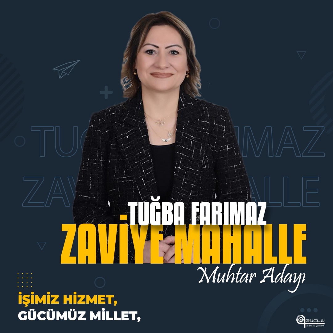 Zaviye Mahalle Muhtar Adayı Tuğba Farmaz'da Miraç Kandili Kutlama Mesajı Yayımladı.