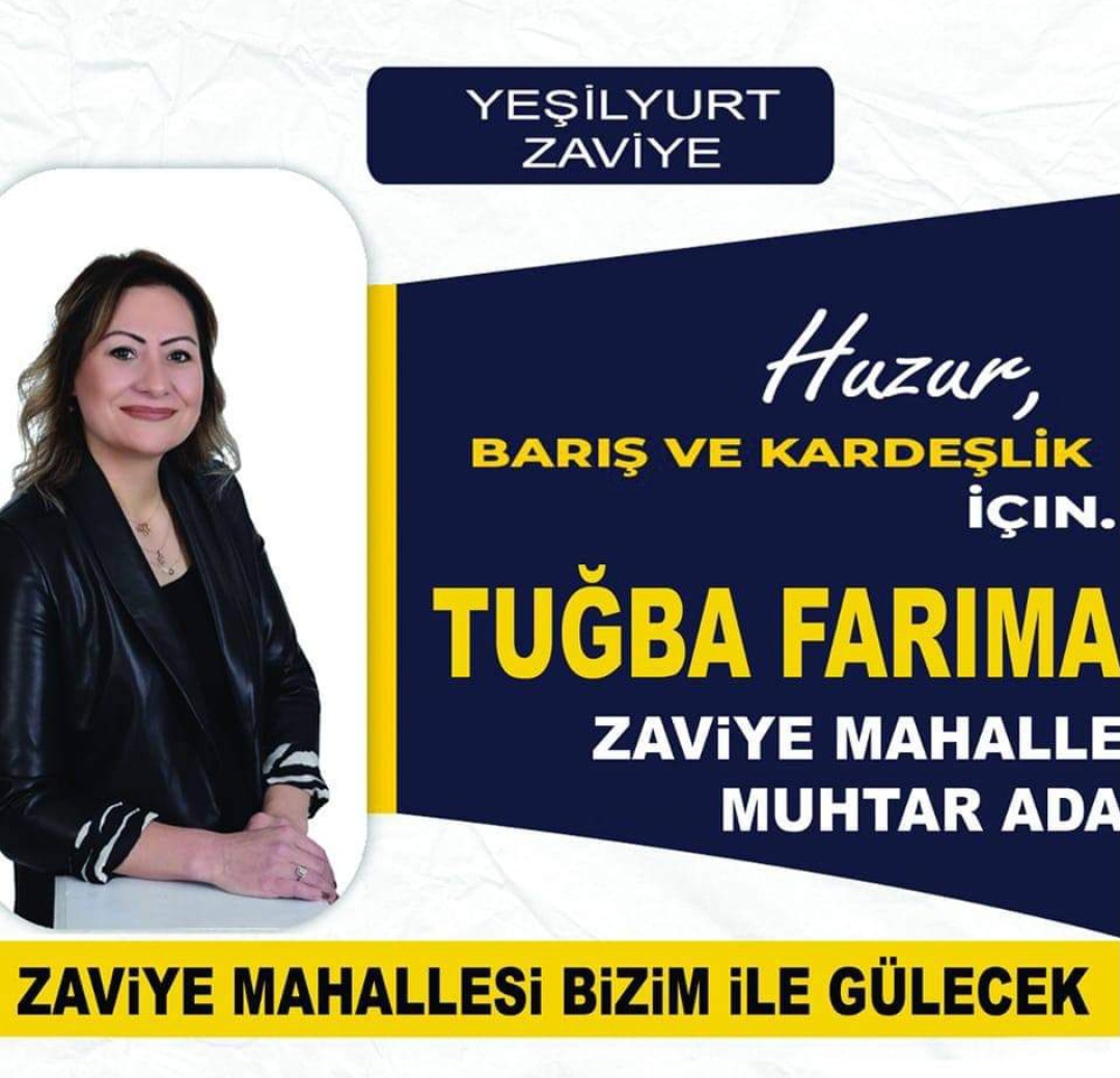 Zaviye Mahallesi Muhtar Adayı Tuğba Farımaz Berat Kandilini Kutlama Mesajı