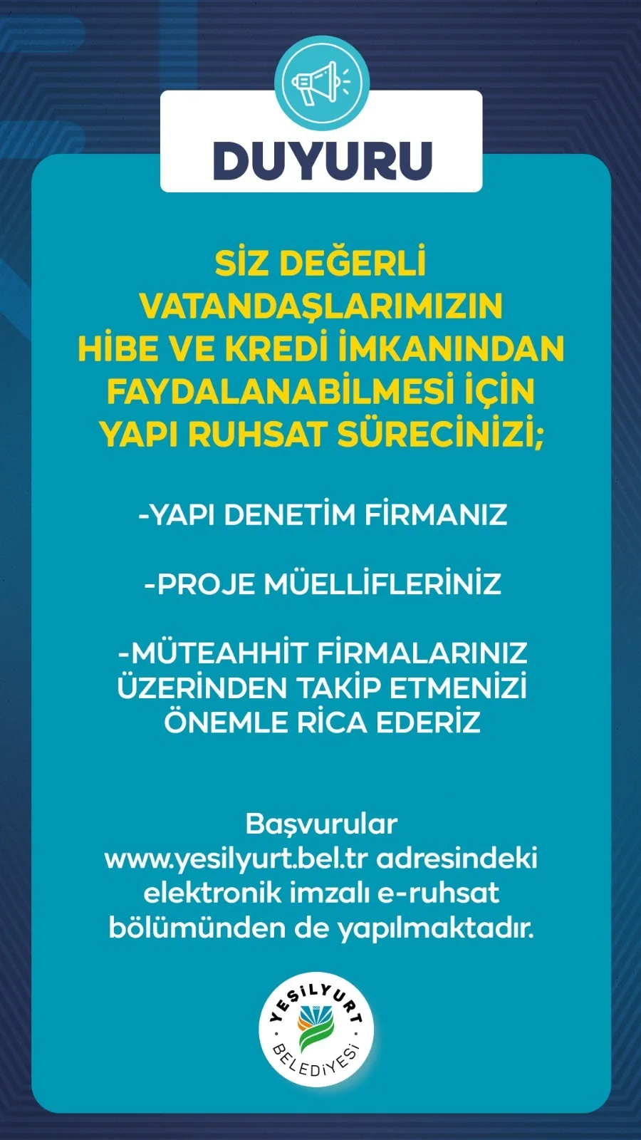 YERİNDE DÖNÜŞÜM VE HİBE-KREDİLERİ İÇİN SON GÜN 30 HAZİRAN 2025