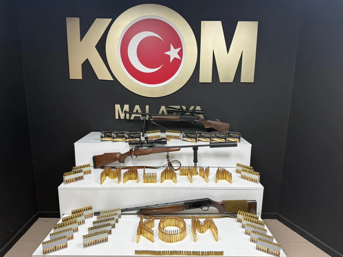 MALATYA’DA RUHSATSIZ SİLAH OPERASYONU: 2 ŞÜPHELİ GÖZALTINDA