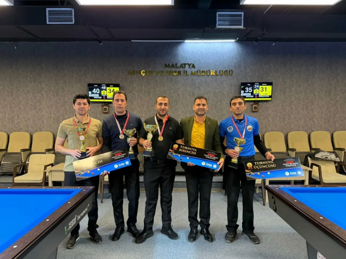 Yeşilyurt Belediyesi’nin Geleneksel 3 Bant Bilardo Turnuvası Büyük İlgiyle Tamamlandı