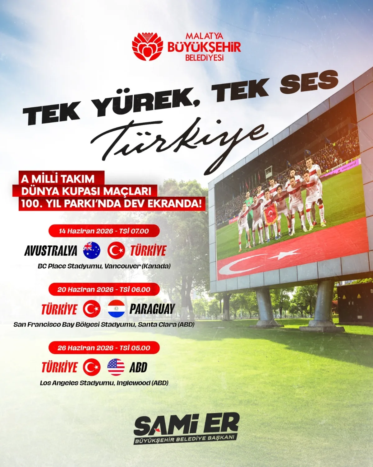 Milli Heyecan 100. Yıl Parkı’nda: Türkiye Tek Yürek Oluyor!